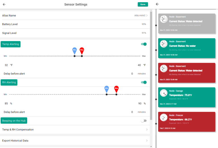 MOCREO Environmental Monitoring System and Dashboard MOCREO