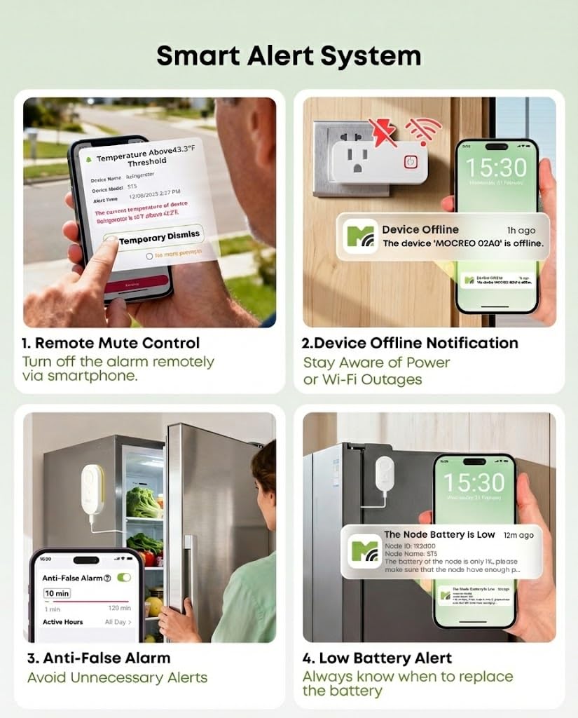 H3-MS2D pass-through outlet Hub supports up to 30 MOCREO sensors