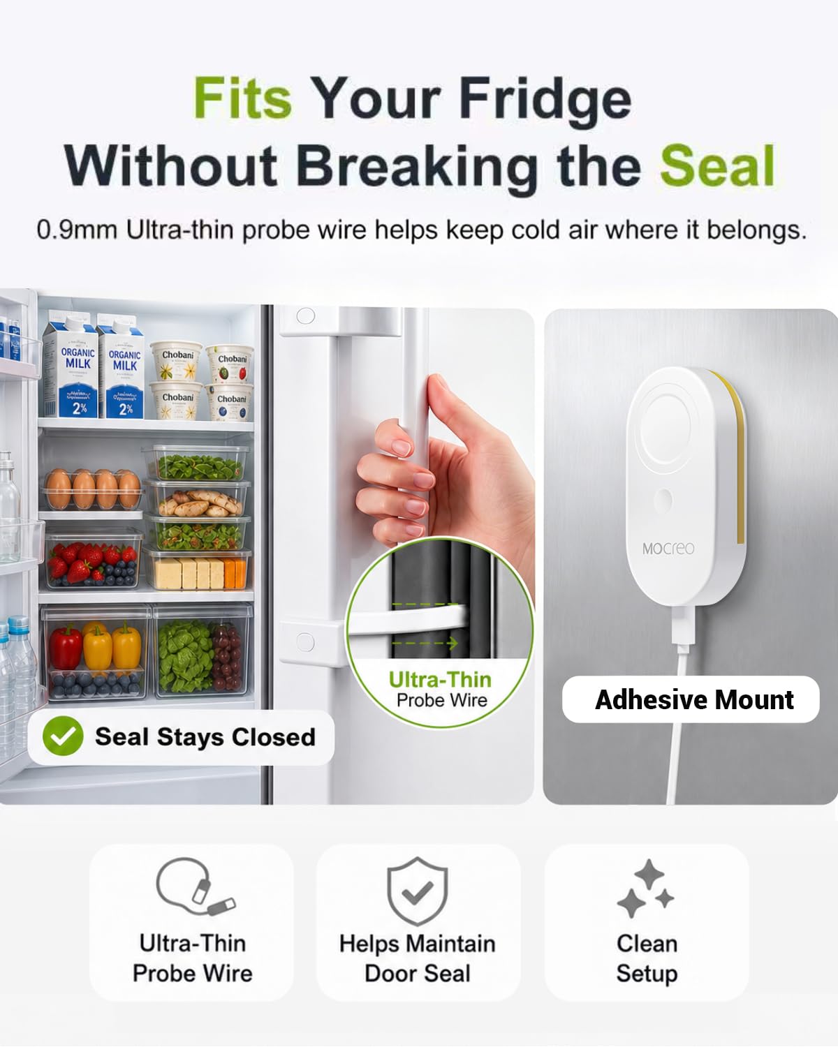 H3-MS2D power outage alert for refrigerator and freezer WiFi monitoring