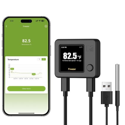 MOCREO NS1 WiFi refrigerator thermometer with LCD display and probe