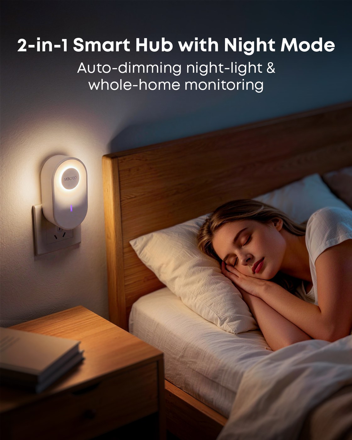H6Pro LoRa Hub night light for bedroom and home monitoring