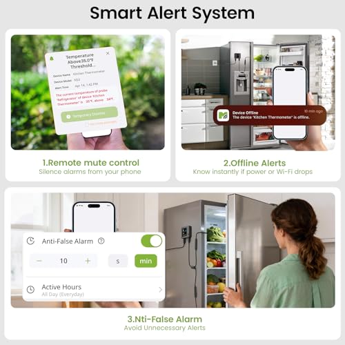 NS3 smart offline alert, remote mute and anti-false-alarm settings